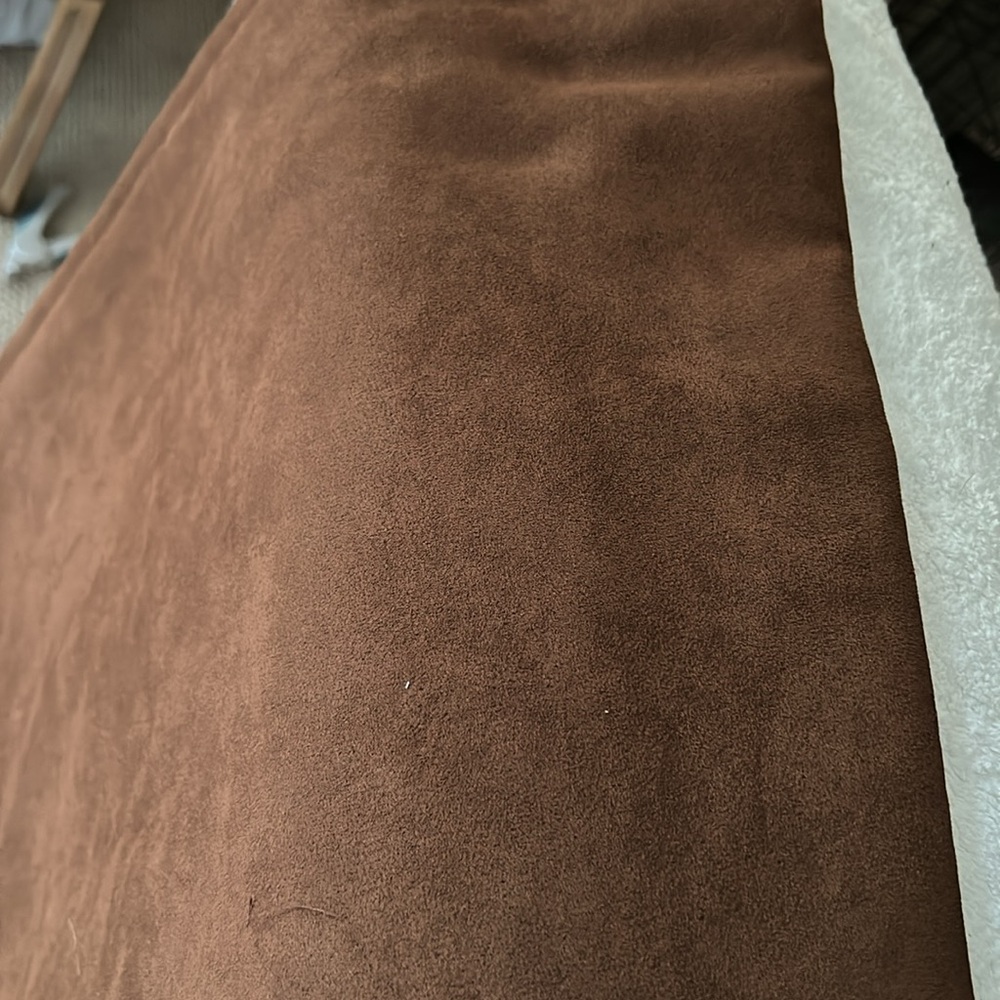 Brown faux Suede Fabric - Picture 2 of 2